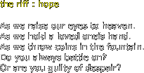 the riff : hope