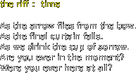 the riff :  time